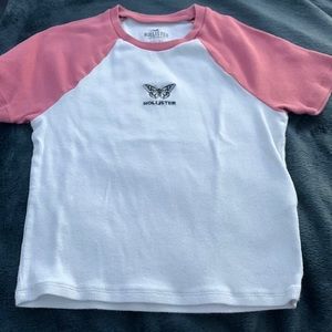 White and pink with butterfly